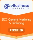 SEO Content Marketing Badge Certified eBusiness Institute