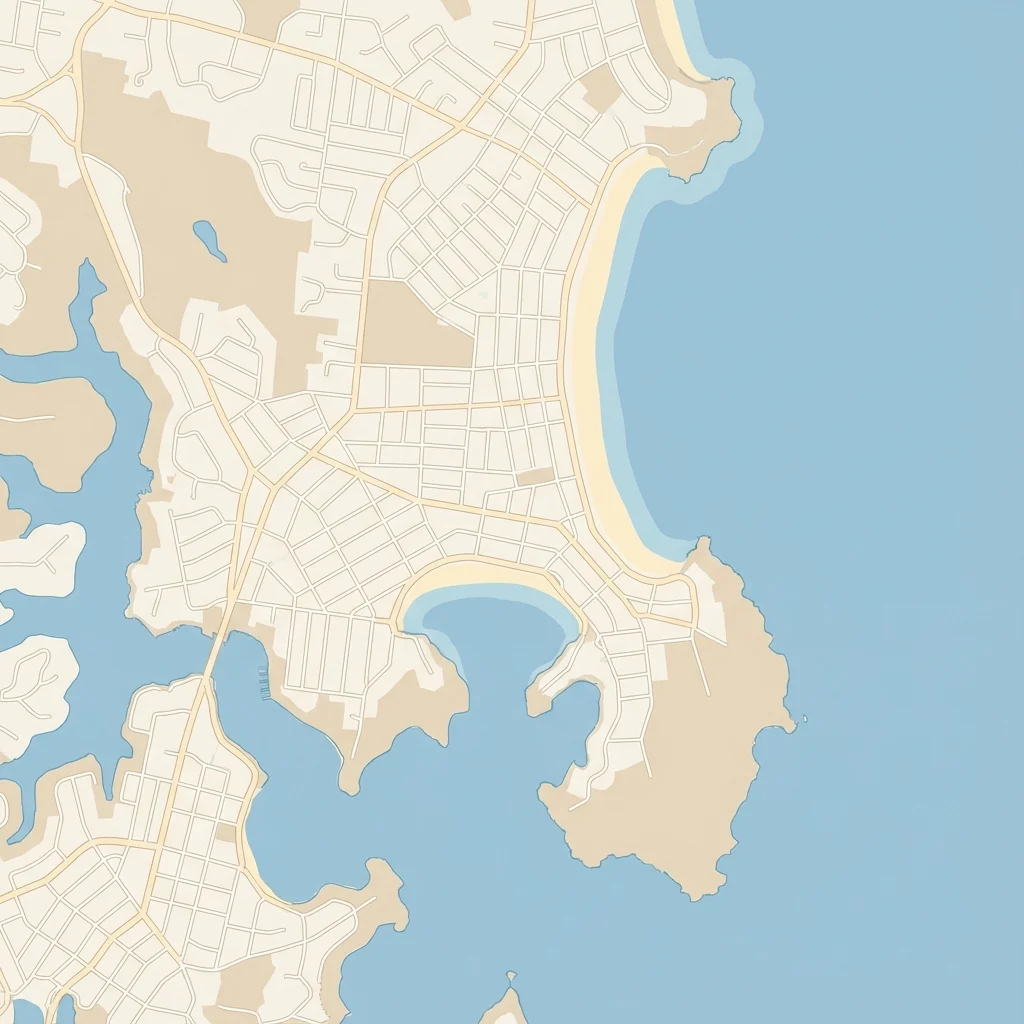 Map showing the service area of Digital Sand in Manly, Sydney