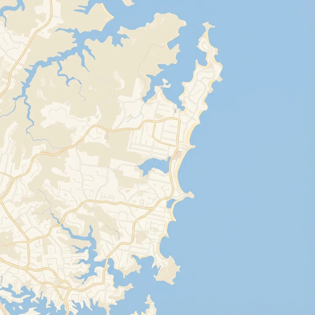 Map showing the service area of Digital Sand in Mona Vale, Sydney