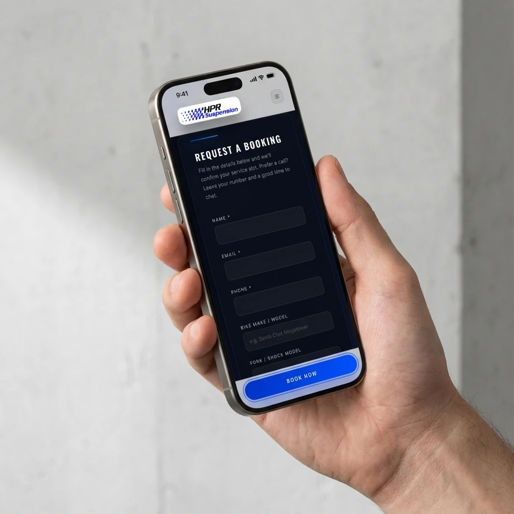 HPR Suspension Mobile Booking System Interface